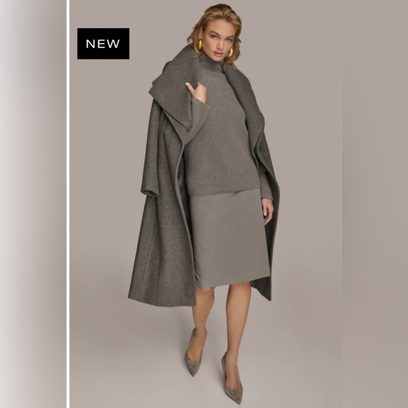 DONNA KARAN WOOL COAT - Picture 9 of 12